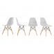 Кухонные стулья Ergozen Eames DSW Pro (4 шт комплект) серый