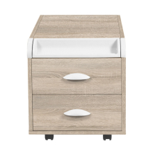 Тумба Дэми ТУВ-09 подкатная на 2 ящика с пеналом Детская мебель / Тумбы и стеллажи